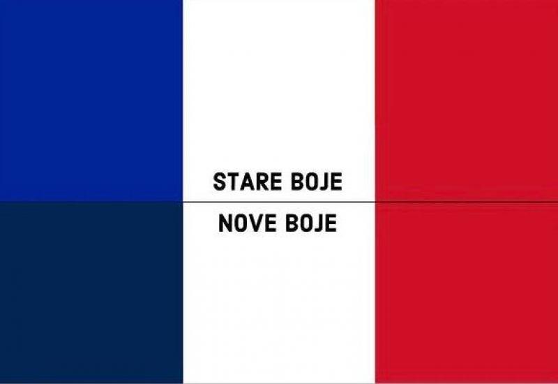 Francuska promijenila boju na zastavi